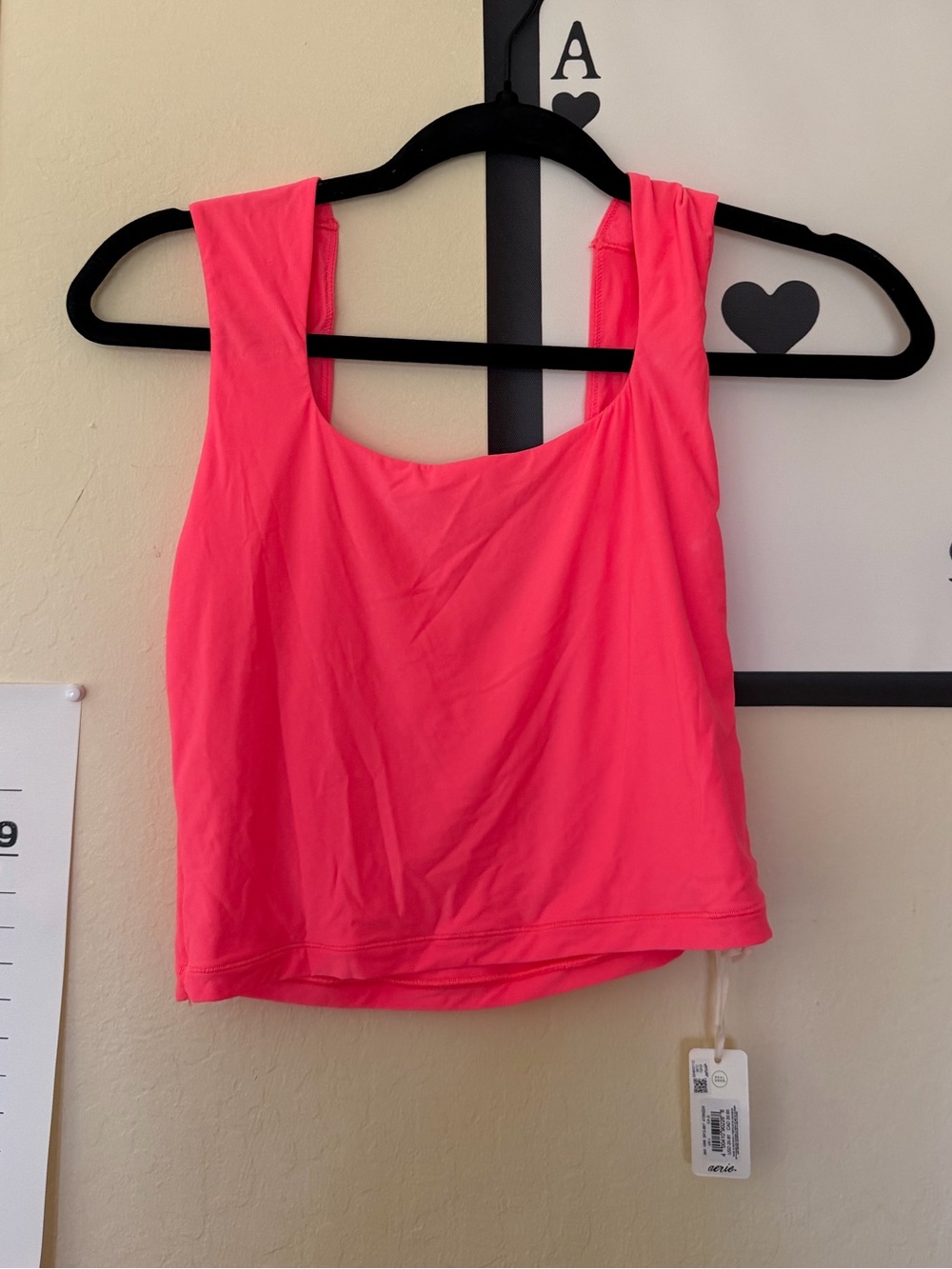 aerie Smoothez Pink Tank Crop Top
